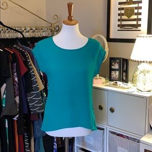Asymmetrical green top